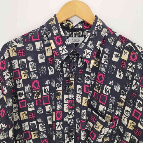 Ferini 総柄シャツ メンズ