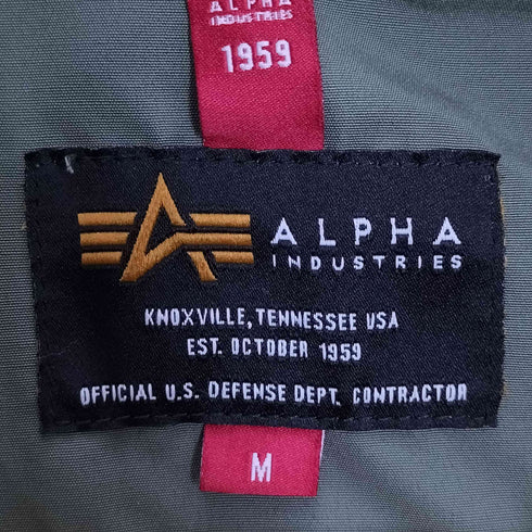 アルファインダストリーズ ALPHA INDUSTRIES ハーフジップ アノラックパーカー メンズ import:M