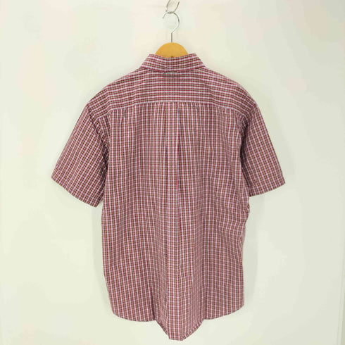 トミーヒルフィガー TOMMY HILFIGER 80'S 2ply fabric 半袖 ボタンダウン チェックシャツ メンズ import:L