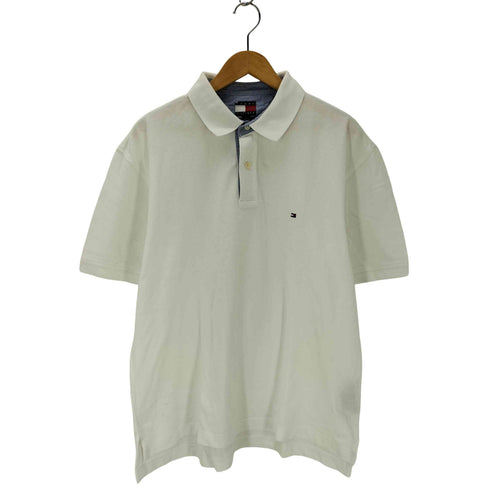 トミーヒルフィガー TOMMY HILFIGER フラッグ刺繍ロゴ ポロシャツ メンズ import:XL