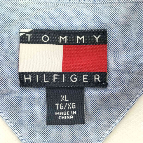 トミーヒルフィガー TOMMY HILFIGER フラッグ刺繍ロゴ ポロシャツ メンズ import:XL