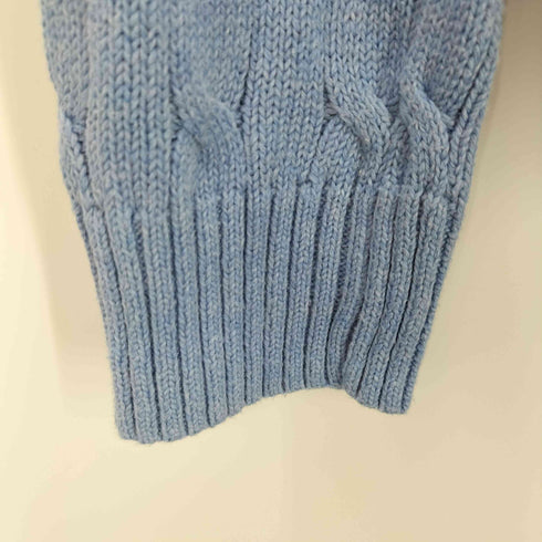ポロラルフローレン POLO RALPH LAUREN ポニー刺繍 ケーブル編み コットンニット メンズ import:M
