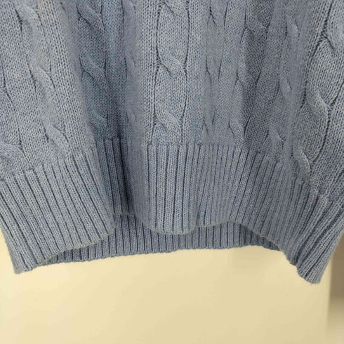 ポロラルフローレン POLO RALPH LAUREN ポニー刺繍 ケーブル編み コットンニット メンズ import:M