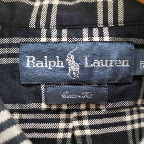 ラルフローレン RALPH LAUREN CUSTOM FIT チェック ボタンダウンシャツ メンズ import:XL