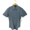 ラルフローレン RALPH LAUREN CUSTOM FIT リネン混 半袖 チェック ボタンダウンシャツ メンズ import:L