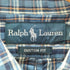 ラルフローレン RALPH LAUREN CUSTOM FIT リネン混 半袖 チェック ボタンダウンシャツ メンズ import:L