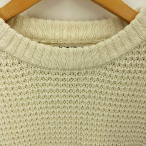 ダブルネーム DOUBLE NAME ワンポイント刺繍ニット レディース F