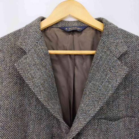 ブルックスブラザーズ BROOKS BROTHERS 三角タグ HARRIS TWEED クルミボタン 3B テーラードジャケット メンズ 44REG