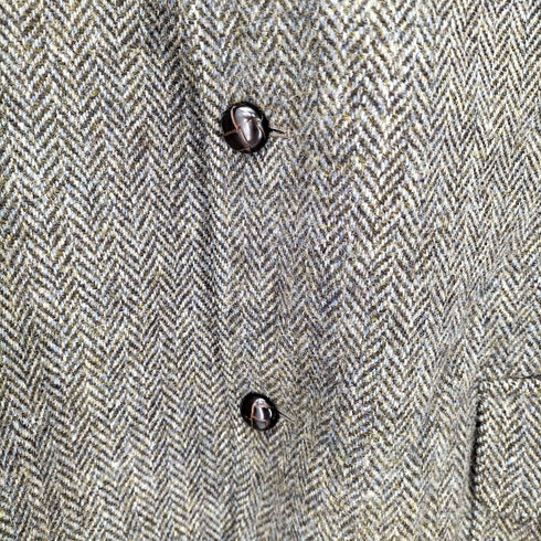 ブルックスブラザーズ BROOKS BROTHERS 三角タグ HARRIS TWEED クルミボタン 3B テーラードジャケット メンズ 44REG
