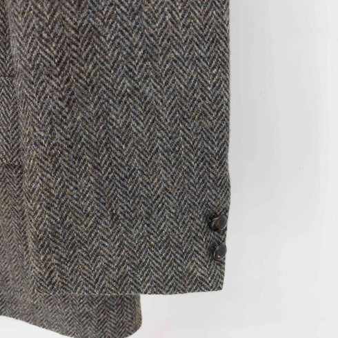 ブルックスブラザーズ BROOKS BROTHERS 三角タグ HARRIS TWEED クルミボタン 3B テーラードジャケット メンズ 44REG