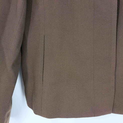 ダックス DAKS カシミヤ混 ウール 比翼 スタンドカラー ジャケット レディース 11AR