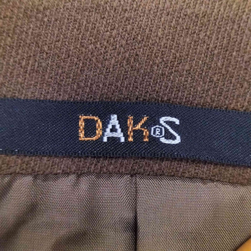 ダックス DAKS カシミヤ混 ウール 比翼 スタンドカラー ジャケット レディース 11AR