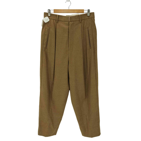 ビューティフルピープル beautiful people 21AW センタープレス ウールワイドパンツ メンズ FR:40-44
