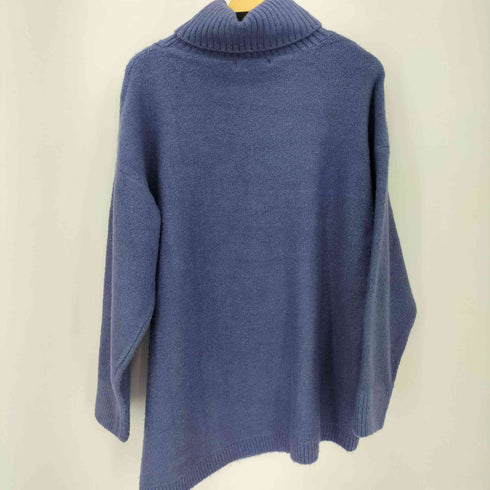 ANELA LUX タートルネック ケーブル編み ロングニット レディース JPN:15号