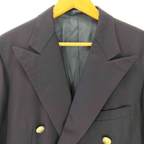 ポロバイラルフローレン Polo by RALPH LAUREN 三角タグ 金釦 紺ブレ ブレザー ダブル テーラードジャケット メンズ