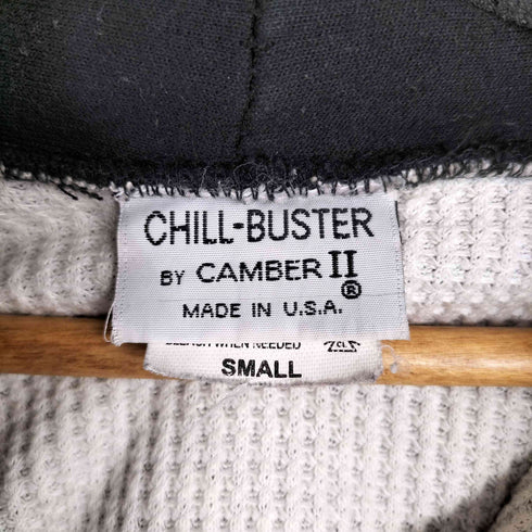 キャンバー CAMBER 90S USA製 スウェットジップパーカー 裏地サーマル CHILL-BUSTER メンズ JPN:S