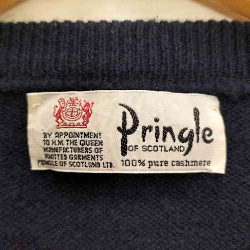 プリングル Pringle スコットランド製 カシミヤ クルーネック ニット メンズ