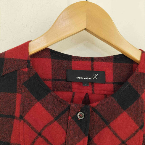 イザベルマラン ISABEL MARANT ポーランド製 ハーフボタン チェックブラウス レディース JPN:1