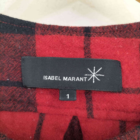 イザベルマラン ISABEL MARANT ポーランド製 ハーフボタン チェックブラウス レディース JPN:1