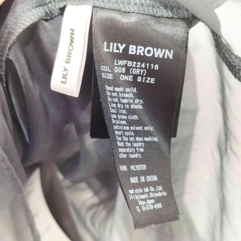 リリーブラウン Lily Brown 20ONEオーガンザ2wayボウブラウス レディース ONE SIZE