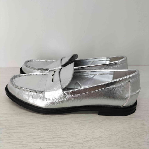 ザラ ZARA METALLIC LOAFERS メタリック ローファー レディース JPN:24