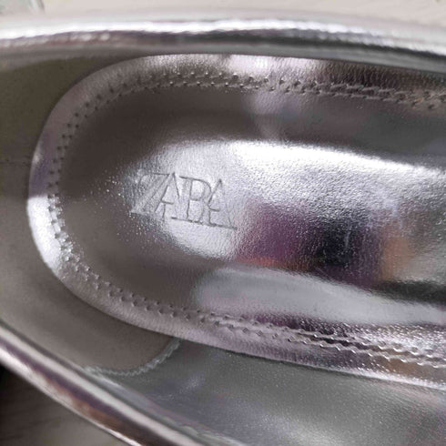 ザラ ZARA METALLIC LOAFERS メタリック ローファー レディース JPN:24