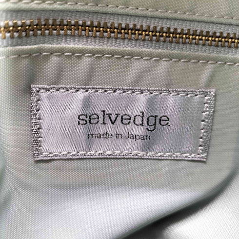 selvedge. レオパード ナイロンハンドバッグ レディース