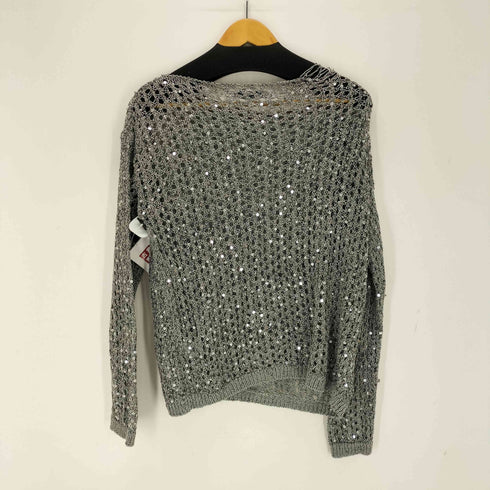 ザラ ZARA スパンコールニットセーター レディース import:S