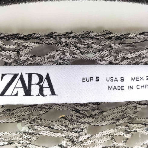 ザラ ZARA スパンコールニットセーター レディース import:S