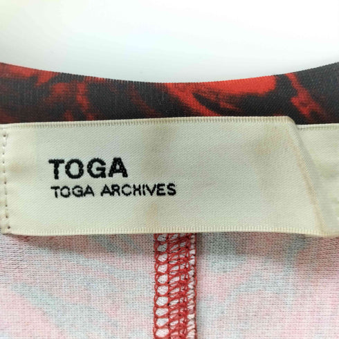 トーガアーカイブス TOGA ARCHIVES 総柄ドローコード ワンピース レディース JPN:36