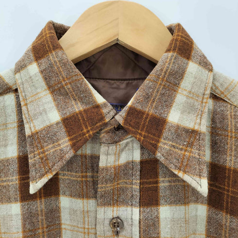 ペンドルトン PENDLETON 70s USA製 チェック柄ウールシャツ メンズ