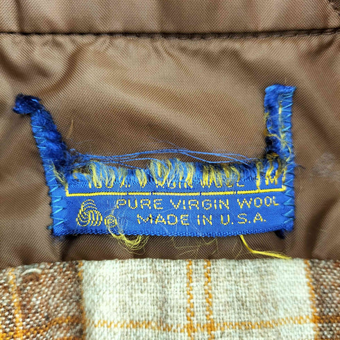 ペンドルトン PENDLETON 70s USA製 チェック柄ウールシャツ メンズ