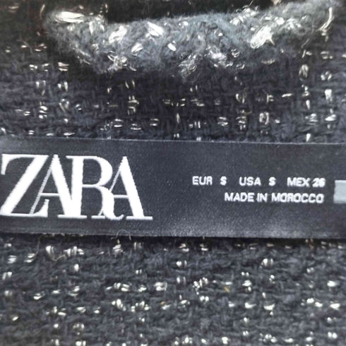 ザラ ZARA ツイードシャツジャケット レディース import:S