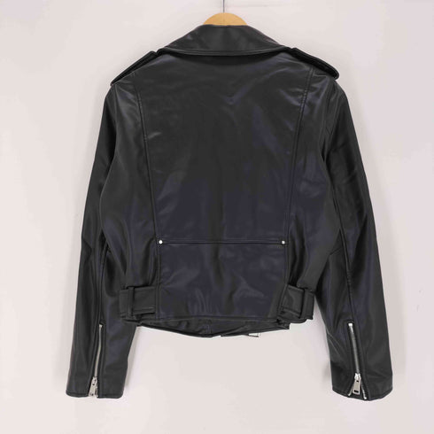ザラ ZARA フェイクレザーダブルライダース レディース import:L