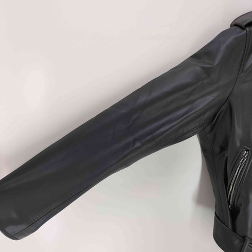 ザラ ZARA フェイクレザーダブルライダース レディース import:L