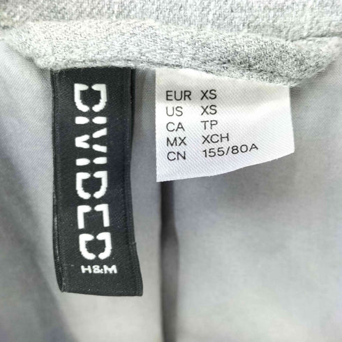 エイチアンドエム H&M ストライプダブルテーラードジャケット レディース import:XS