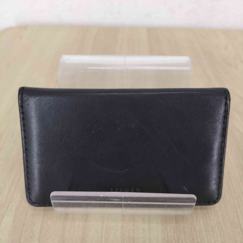 LEEMAN 企業ロゴ型押しレザーカードケース メンズ