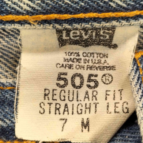 リーバイス Levis 505 USA製 00S ボタン裏513 レディース 7 M