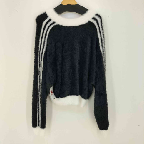 アディダスオリジナルス adidas Originals スリーストライプス フラッフィー プルオーバー ニット レディース JPN:M