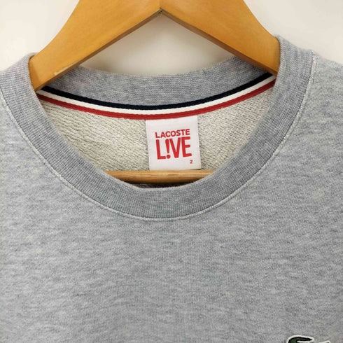 ラコステ LACOSTE ワンポイント刺繍クルーネックトレーナー レディース 2