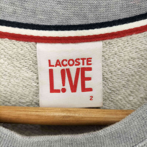 ラコステ LACOSTE ワンポイント刺繍クルーネックトレーナー レディース 2