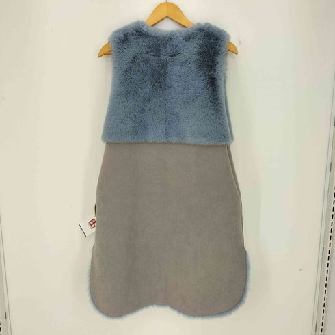ジェナ JENA リバーシブル ファー ジレ コート レディース FREE