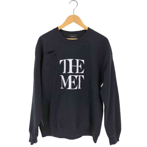 デラックス DELUXE THE MET CREW USED加工 クルーネックスウェット メンズ JPN:M