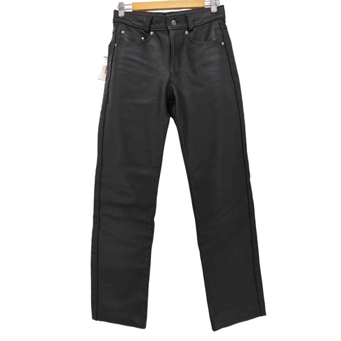 ショット Schott USA製 ジップフライ レザー パンツ メンズ US:30-31