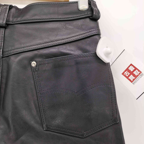 ショット Schott USA製 ジップフライ レザー パンツ メンズ US:30-31