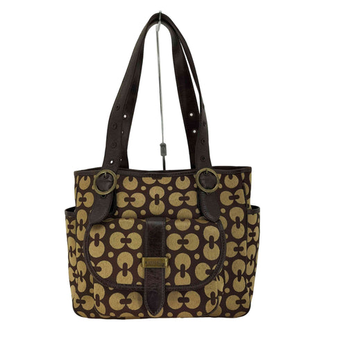 アナスイ ANNA SUI ロゴ刻印 モノグラム ベルトショルダー トート バッグ レディース