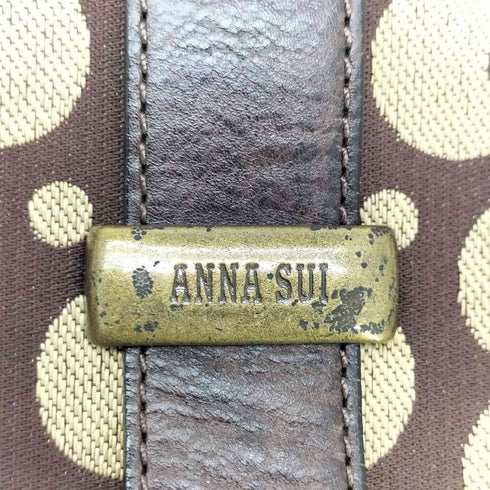 アナスイ ANNA SUI ロゴ刻印 モノグラム ベルトショルダー トート バッグ レディース
