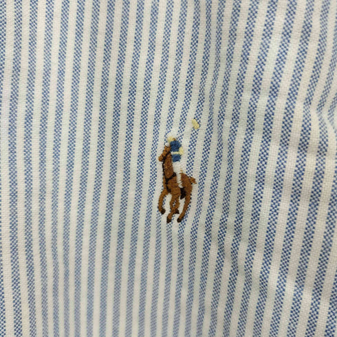 ラルフローレン RALPH LAUREN ポニー刺繍 ストライプ BD L/S シャツ メンズ JPN:S