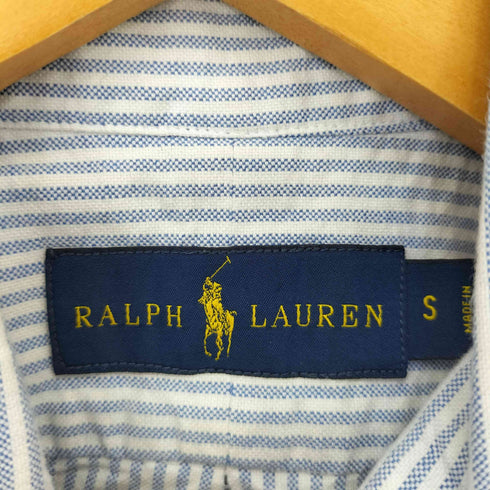 ラルフローレン RALPH LAUREN ポニー刺繍 ストライプ BD L/S シャツ メンズ JPN:S