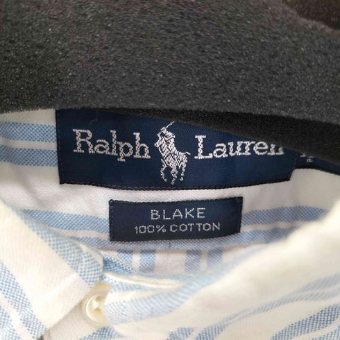 ラルフローレン RALPH LAUREN BLAKE スモールポニー刺繍 BD L/S ストライプシャツ メンズ import:XL